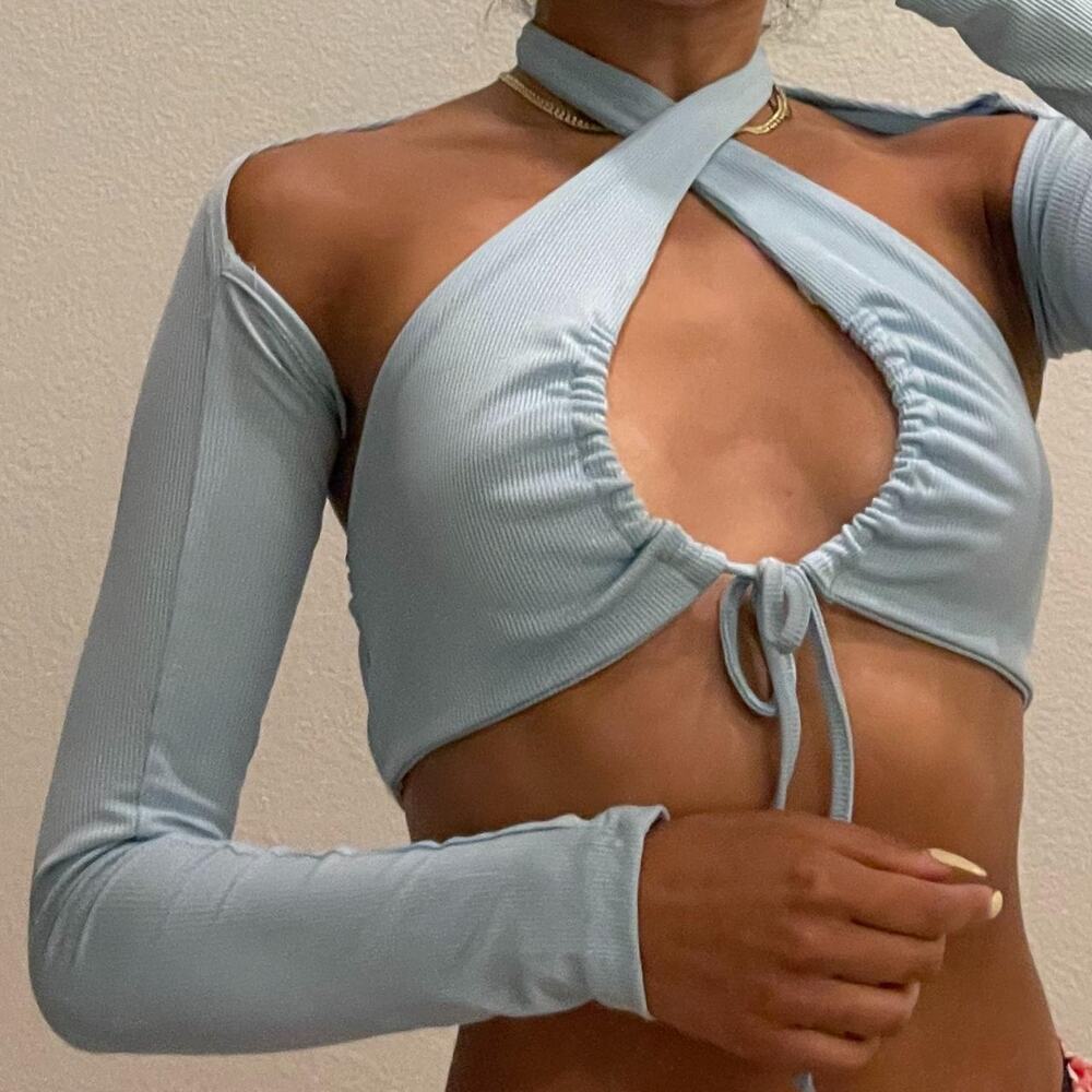 Blue Two pieces Top